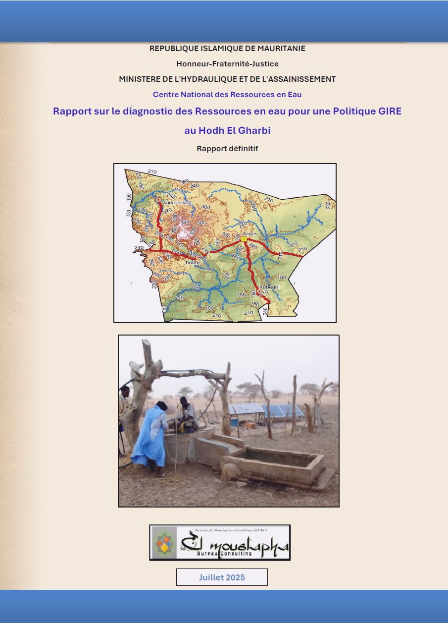 Réalisation d'un diagnostic exhaustif du potentiel hydrique (souterrain et de surface) de la région du Hodh El Gharbi. — 1/1